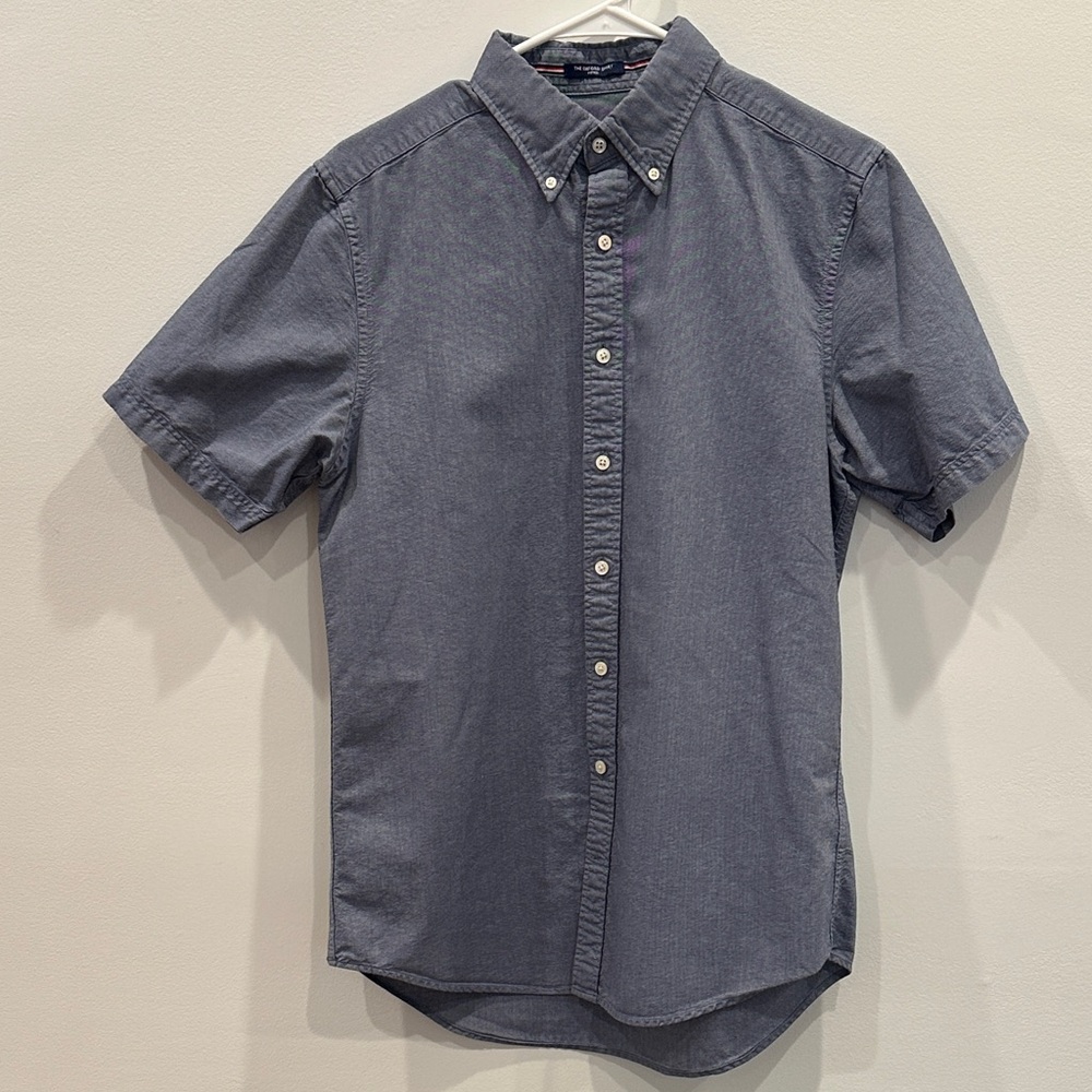 Gant Men’s Blue Oxford Shirt, Slim Fit (short sleeve)